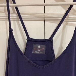 Free People Hot Shot Onesie Navy Blue